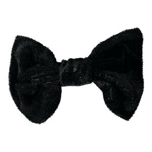 Vintage Black Velvet Bow Hair Clip Barrette from the 80’s/90’s